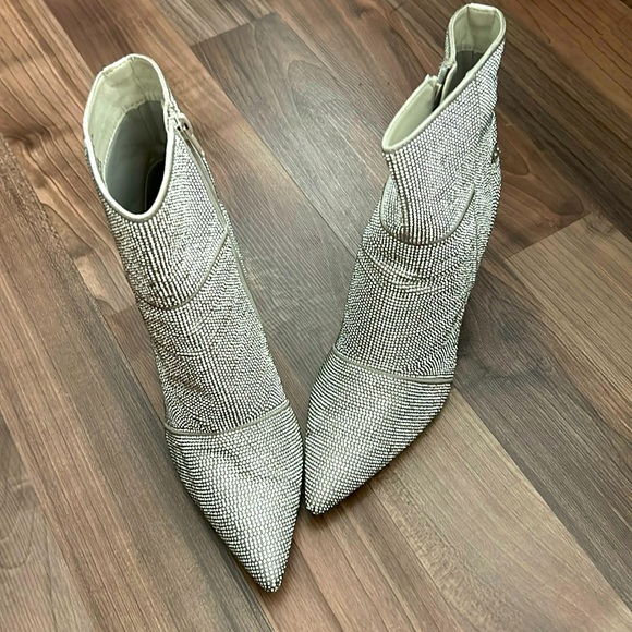 Madden Girl Shoes - Blinged ankle booties